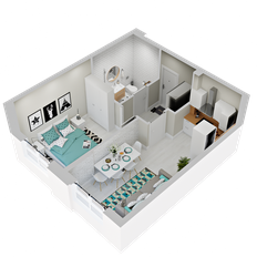 Квартира 37,6 м², 1-комнатная - изображение 2