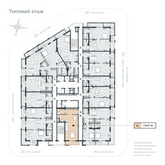 Квартира 79,1 м², 1-комнатные - изображение 3