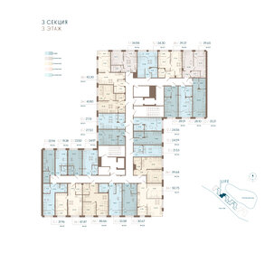 22,9 м², апартаменты-студия 13 256 314 ₽ - изображение 24
