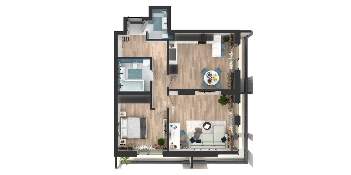 73,7 м², 2-комнатная квартира 17 307 750 ₽ - изображение 43