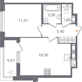 48,1 м², 1-комнатная квартира 11 275 000 ₽ - изображение 97