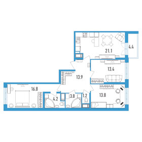 76,3 м², 3-комнатная квартира 22 900 000 ₽ - изображение 120