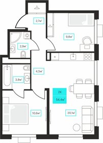 61,6 м², 3-комнатная квартира 5 650 000 ₽ - изображение 97