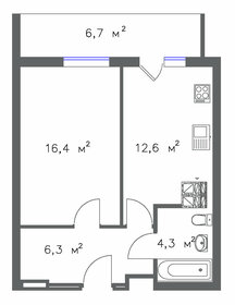 43 м², 1-комнатная квартира 4 166 150 ₽ - изображение 9