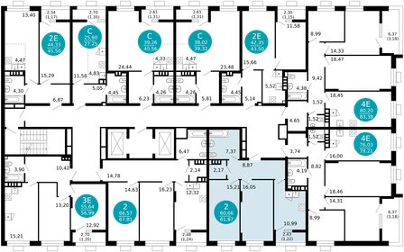 60 м², 2-комнатная квартира 19 500 000 ₽ - изображение 70