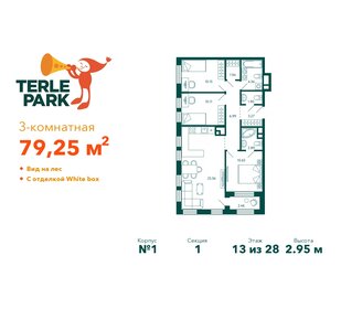 78,3 м², 3-комнатная квартира 12 856 240 ₽ - изображение 19