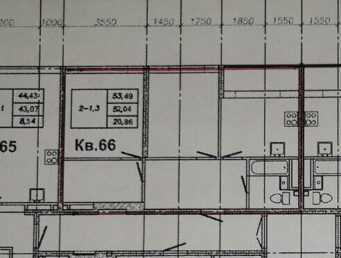 49,9 м², 2-комнатная квартира 6 800 000 ₽ - изображение 1