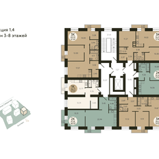 Квартира 59,5 м², 3-комнатная - изображение 3