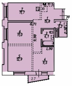 81,6 м², 4-комнатная квартира 10 363 200 ₽ - изображение 11