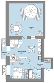 56 м², 2-комнатная квартира 9 603 300 ₽ - изображение 28