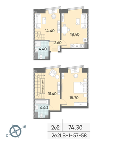 125 м², 4-комнатная квартира 55 500 000 ₽ - изображение 113