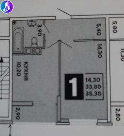 Квартира 33 м², 1-комнатная - изображение 4