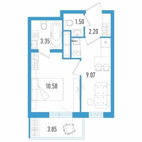 Квартира 27,9 м², 1-комнатная - изображение 1