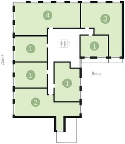 53 м², 1-комнатная квартира 6 600 000 ₽ - изображение 20