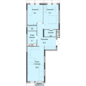 63,5 м², 2-комнатная квартира 9 246 000 ₽ - изображение 12