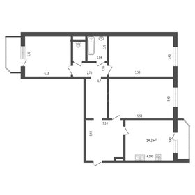 57,7 м², 2-комнатная квартира 40 000 ₽ в месяц - изображение 58