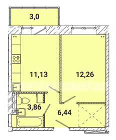 Квартира 36,7 м², 1-комнатная - изображение 1