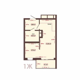 19,7 м², квартира-студия 3 250 000 ₽ - изображение 69