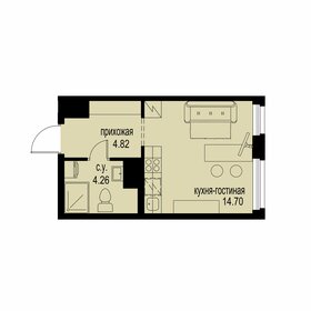 24,2 м², квартира-студия 3 757 888 ₽ - изображение 15