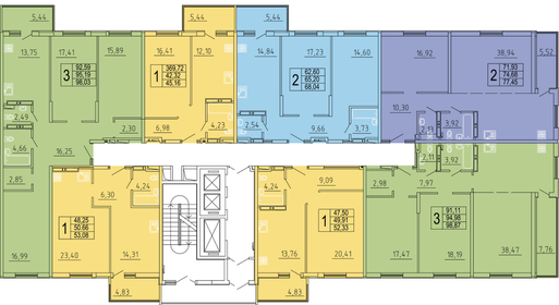 61,1 м², 3-комнатная квартира 6 090 000 ₽ - изображение 80