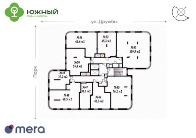 46,4 м², квартира-студия 6 032 000 ₽ - изображение 40