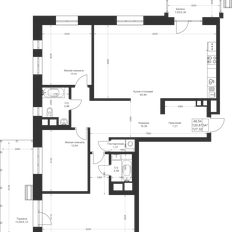 Квартира 127,3 м², 3-комнатная - изображение 2