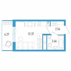 19,8 м², квартира-студия 3 956 000 ₽ - изображение 16