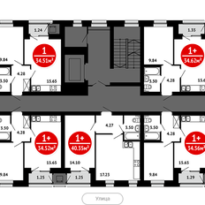 Квартира 34,9 м², 1-комнатная - изображение 2