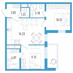 Квартира 48,8 м², 2-комнатная - изображение 1