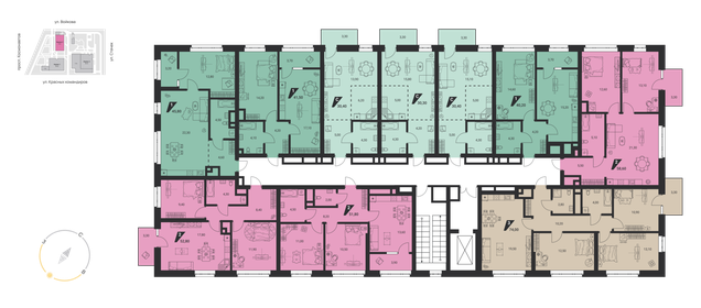 71,1 м², 3-комнатная квартира 8 700 000 ₽ - изображение 75