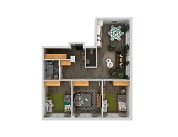 Квартира 86,9 м², 4-комнатная - изображение 1