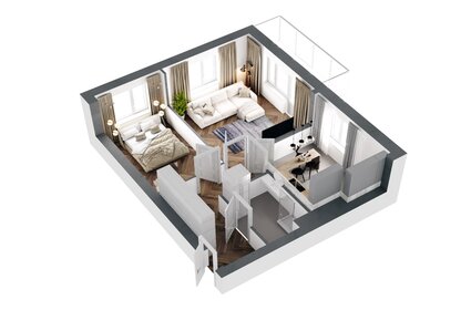 Квартира 57,4 м², 2-комнатная - изображение 2