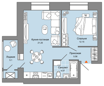 41 м², 2-комнатная квартира 6 028 776 ₽ - изображение 26