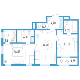 63,3 м², 2-комнатная квартира 10 757 600 ₽ - изображение 46