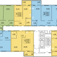 Квартира 57,3 м², 1-комнатная - изображение 4