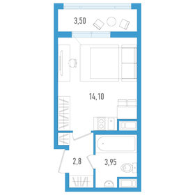 24 м², квартира-студия 4 600 000 ₽ - изображение 60