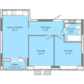 50,2 м², 2-комнатная квартира 3 390 000 ₽ - изображение 40