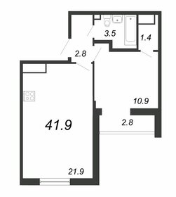 38,5 м², 1-комнатная квартира 10 950 000 ₽ - изображение 98