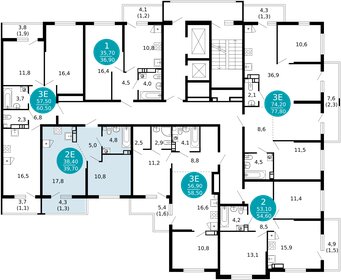 60 м², 1-комнатная квартира 18 000 000 ₽ - изображение 88