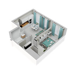 Квартира 41,4 м², 1-комнатная - изображение 2