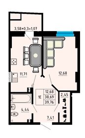 36,7 м², 1-комнатная квартира 4 984 400 ₽ - изображение 29