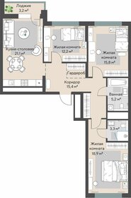 Квартира 93,5 м², 3-комнатная - изображение 2