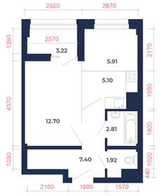 35 м², 1-комнатная квартира 4 600 000 ₽ - изображение 41