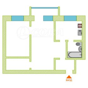 Квартира 41,9 м², 2-комнатная - изображение 5