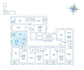 Квартира 34 м², 1-комнатная - изображение 2