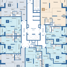 Квартира 84,6 м², 3-комнатная - изображение 3