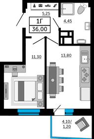 37 м², 2-комнатная квартира 4 500 000 ₽ - изображение 103