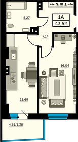 43,2 м², 1-комнатная квартира 6 086 970 ₽ - изображение 3