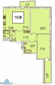 Квартира 113 м², 3-комнатная - изображение 1