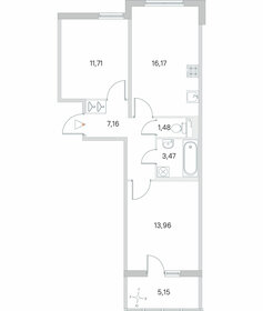 54,5 м², 2-комнатная квартира 10 857 480 ₽ - изображение 17